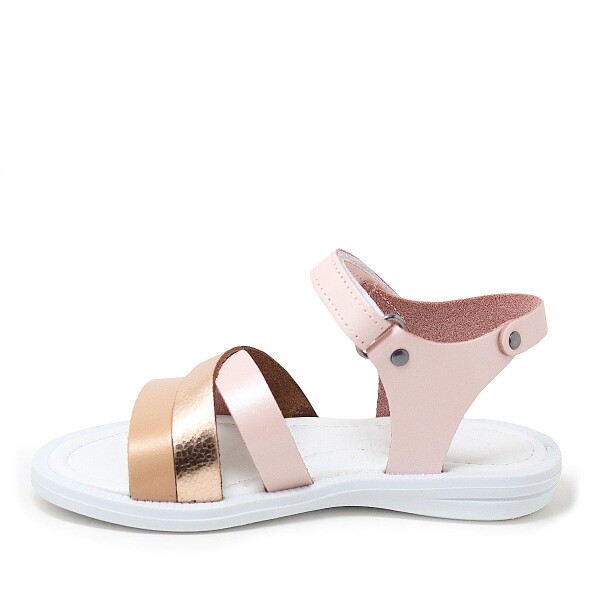 Artico Alexia Hakiki Deri Vaketa Pudra Pembe Kız Çocuk Sandalet - 3