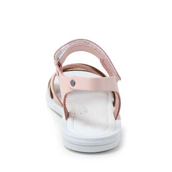 Artico Alexia Hakiki Deri Vaketa Pudra Pembe Kız Çocuk Sandalet - 5