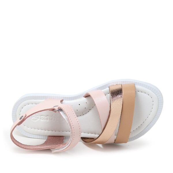 Artico Alexia Hakiki Deri Vaketa Pudra Pembe Kız Çocuk Sandalet - 6