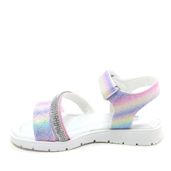 Artico Noumea Beyaz Pembe Mavi Kız Çocuk Sandalet - 3