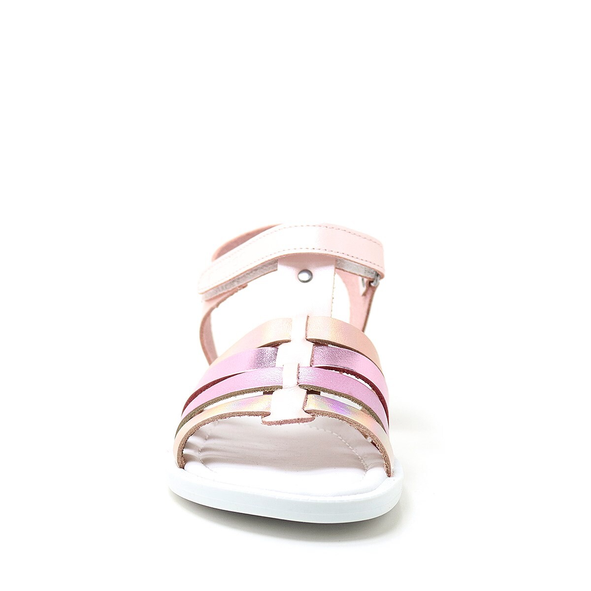 Artico Bellini Hakiki Deri Pembe Fuşya Vaketa Kız Çocuk Sandalet - 4