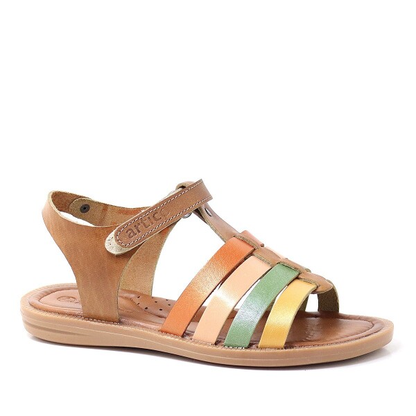 Artico Bellini Hakiki Deri Taba Vaketa Kız Çocuk Sandalet - Artico