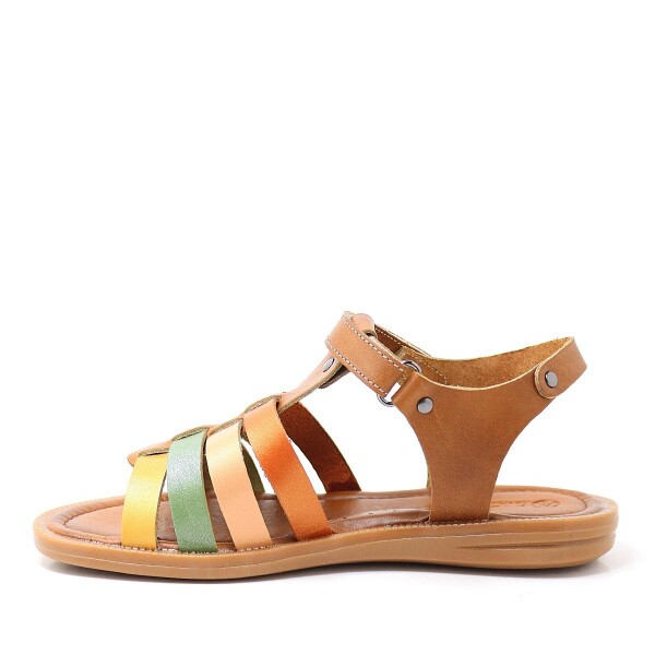 Artico Bellini Hakiki Deri Taba Vaketa Kız Çocuk Sandalet - 3