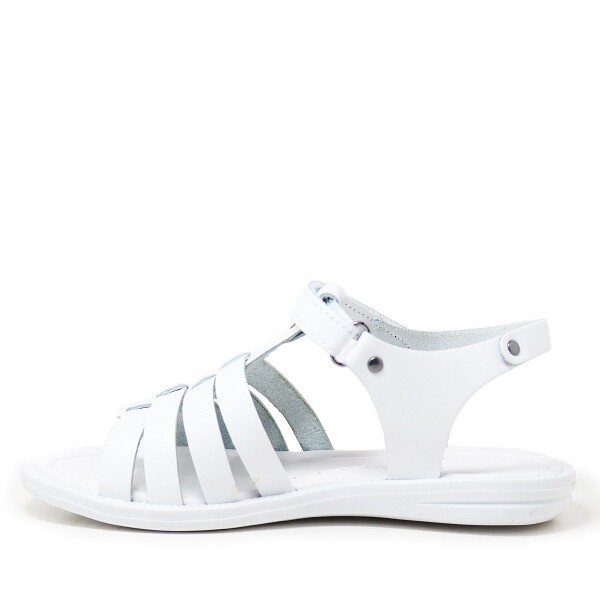 Artico Bellini Beyaz Hakiki Deri Vaketa Kız Çocuk Sandalet - 3