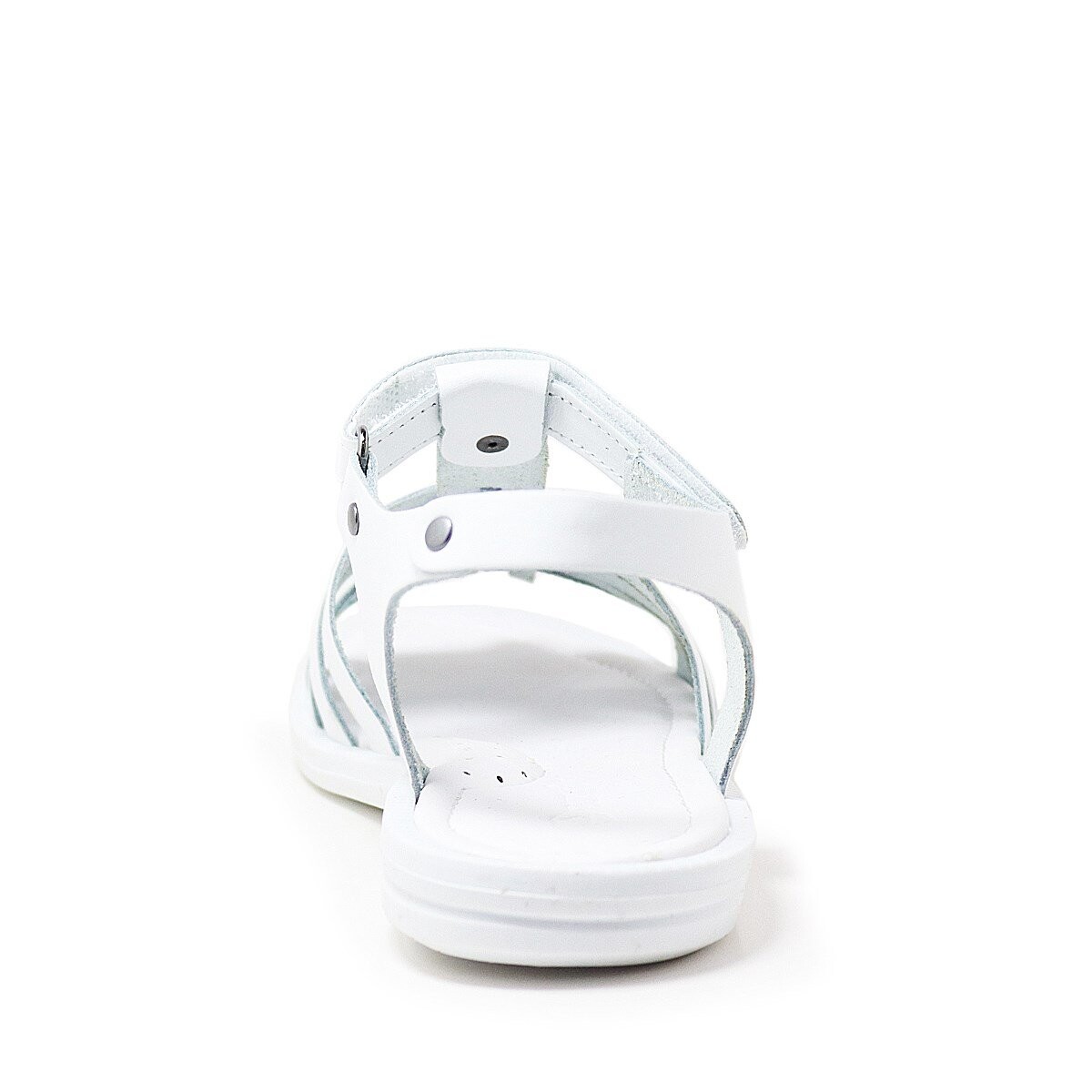 Artico Bellini Beyaz Hakiki Deri Vaketa Kız Çocuk Sandalet - 5