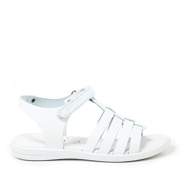 Artico Bellini Beyaz Hakiki Deri Vaketa Kız Çocuk Sandalet - 7
