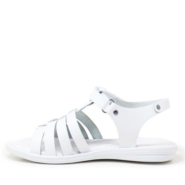 Artico Bellini Beyaz Hakiki Deri Vaketa Kız Çocuk Sandalet - 23