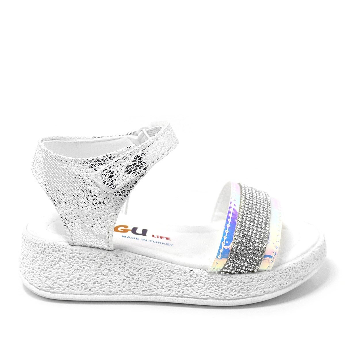 Artico Pingu Gloria Gümüş Taşlı Kız Çocuk Sandalet - 2