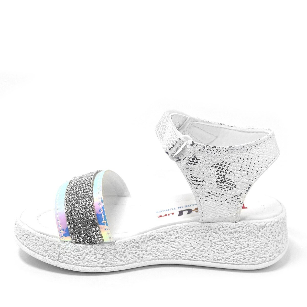 Artico Pingu Gloria Gümüş Taşlı Kız Çocuk Sandalet - 4
