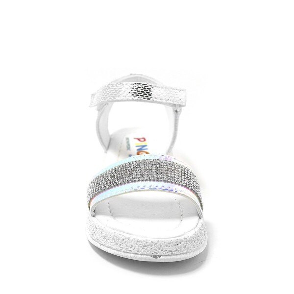 Artico Pingu Gloria Gümüş Taşlı Kız Çocuk Sandalet - 5