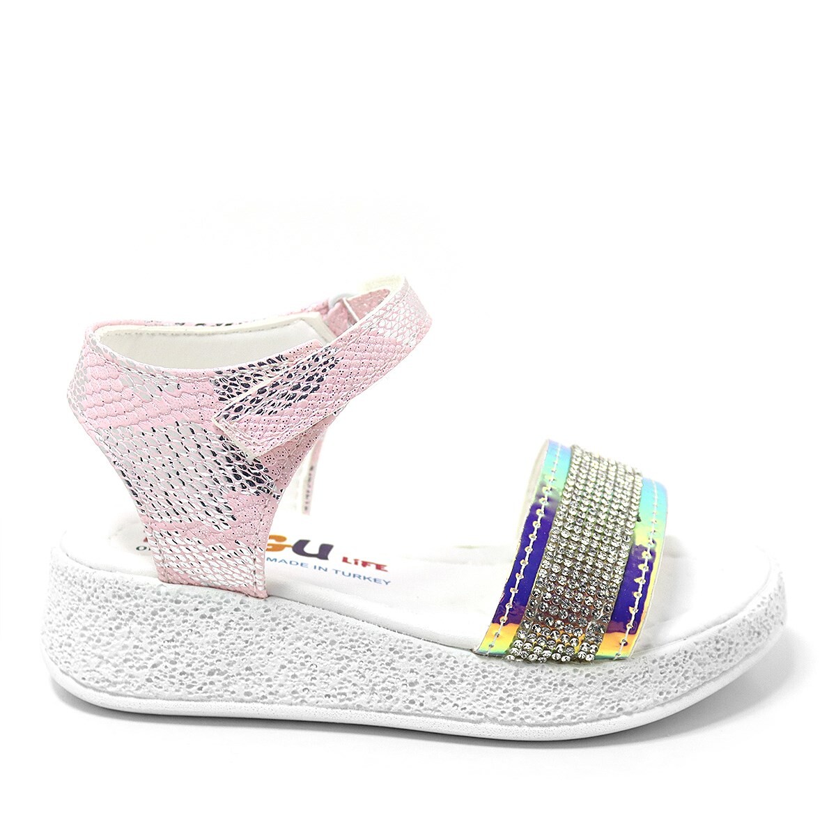 Artico Pingu Gloria Pembe Taşlı Kız Çocuk Sandalet - 2