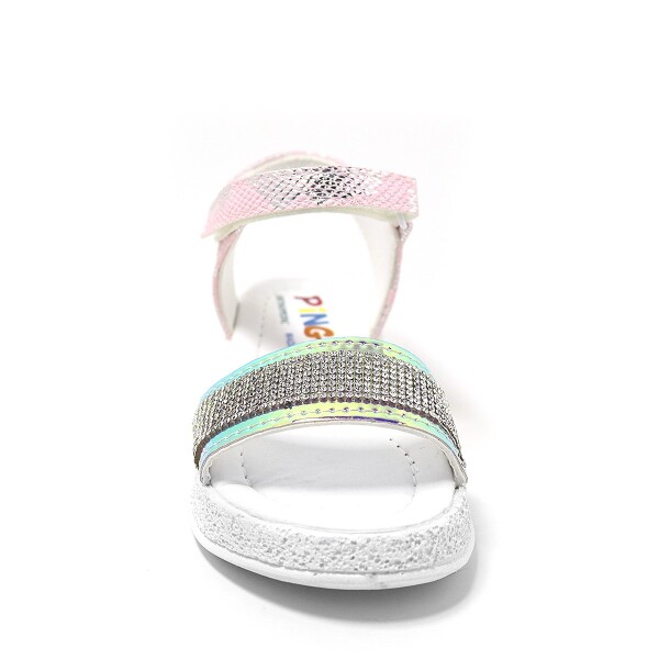 Artico Pingu Gloria Pembe Taşlı Kız Çocuk Sandalet - 4