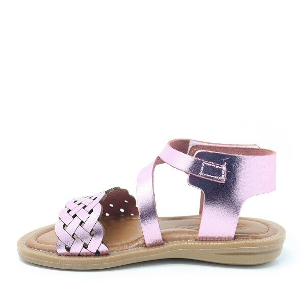 Artico Etoile Hakiki Deri Pembe Vaketa Kız Çocuk Sandalet - 3