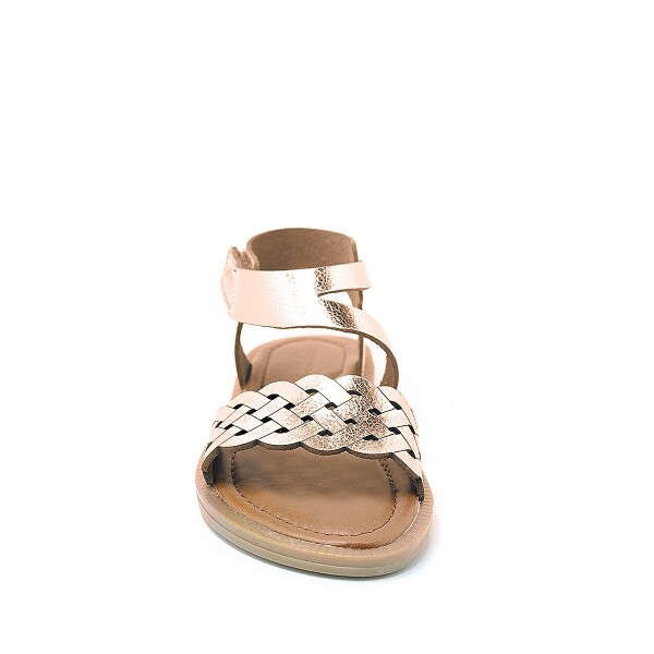 Artico Etoile Hakiki Deri Bakır Rengi Vaketa Kız Çocuk Sandalet - 3