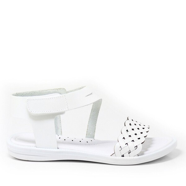 Artico Etoile Hakiki Deri Beyaz Vaketa Kız Çocuk Sandalet - 2