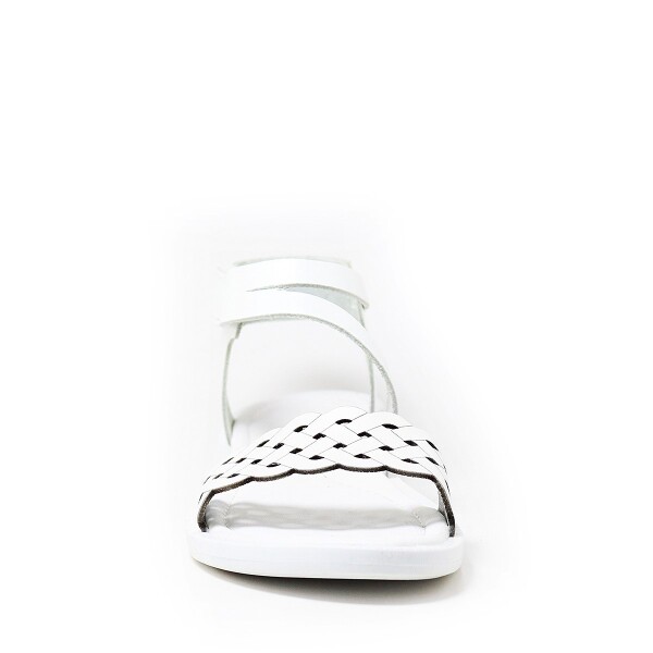 Artico Etoile Hakiki Deri Beyaz Vaketa Kız Çocuk Sandalet - 4