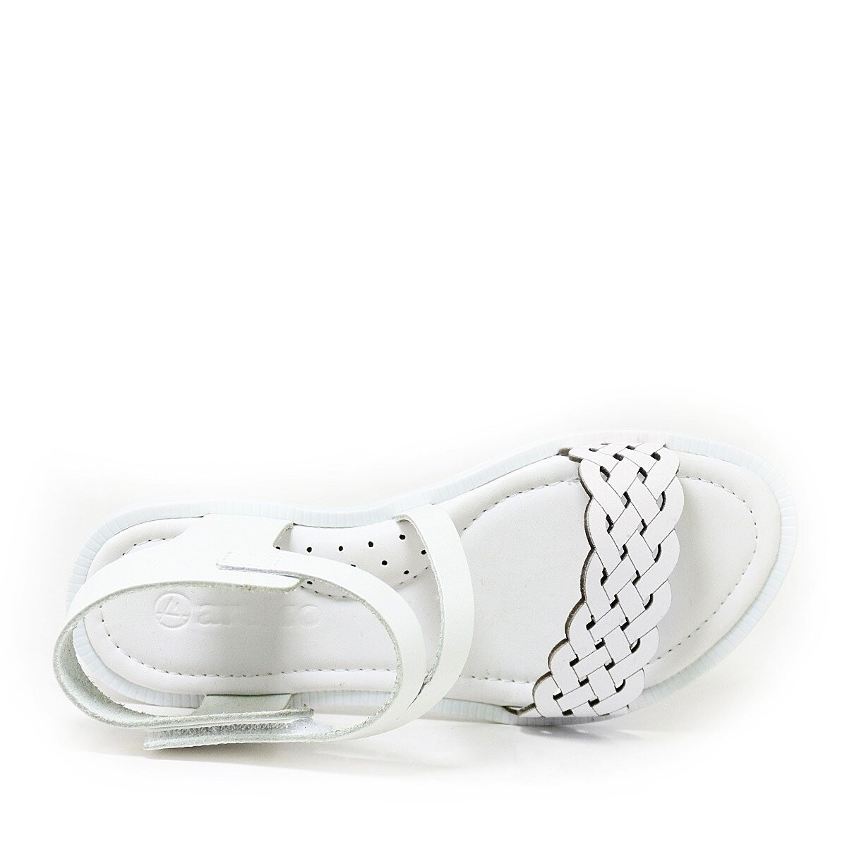 Artico Etoile Hakiki Deri Beyaz Vaketa Kız Çocuk Sandalet - 6