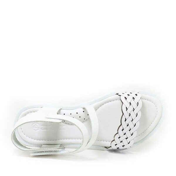 Artico Etoile Hakiki Deri Beyaz Vaketa Kız Çocuk Sandalet - 20