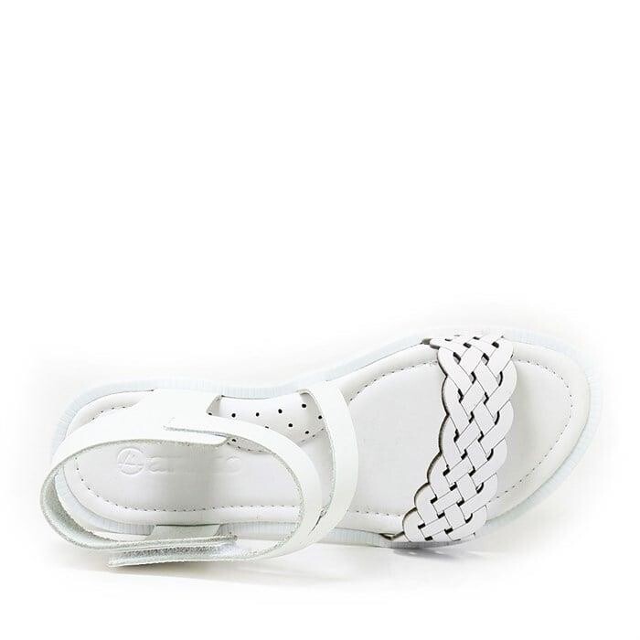Artico Etoile Hakiki Deri Beyaz Vaketa Kız Çocuk Sandalet - 34