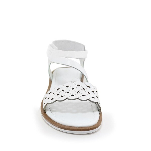 Artico Etoile Hakiki Deri Vaketa Beyaz Kız Çocuk Sandalet - 3