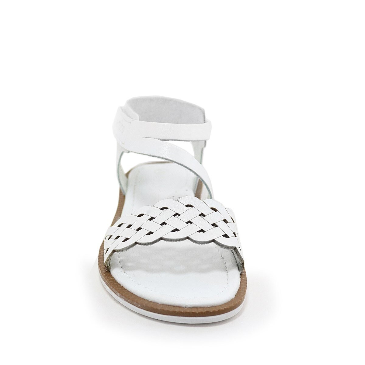 Artico Etoile Hakiki Deri Vaketa Beyaz Kız Çocuk Sandalet - 3