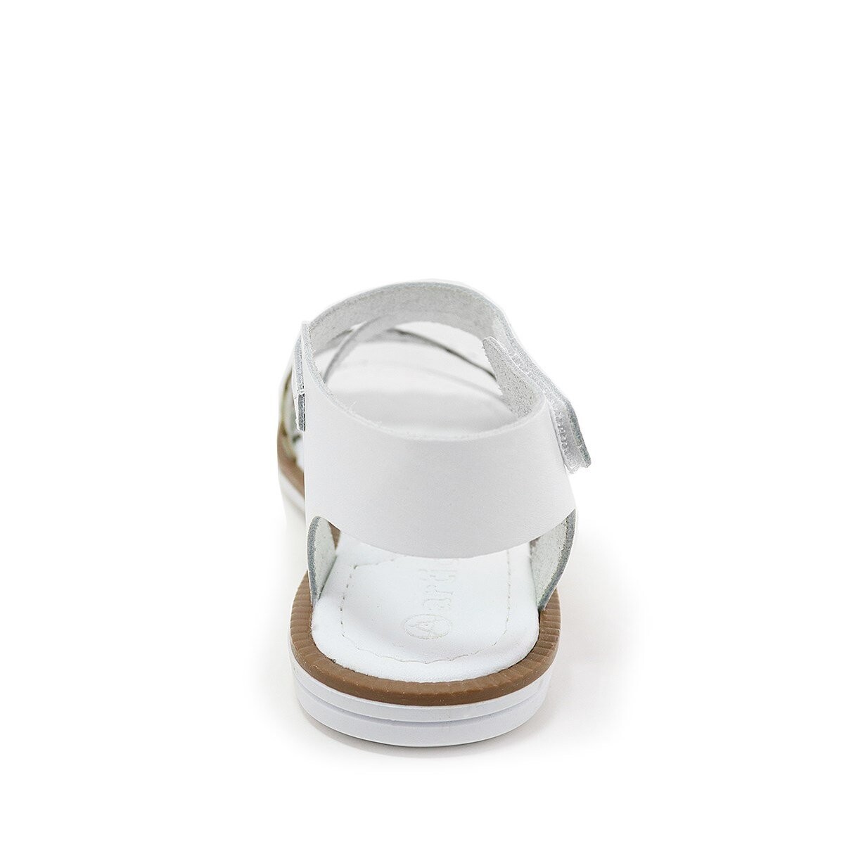 Artico Etoile Hakiki Deri Vaketa Beyaz Kız Çocuk Sandalet - 4