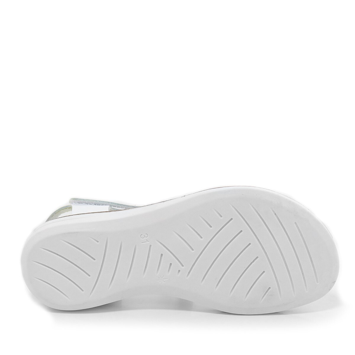 Artico Etoile Hakiki Deri Vaketa Beyaz Kız Çocuk Sandalet - 6