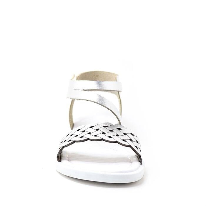 Artico Etoile Hakiki Deri Vaketa Gümüş Gri Kız Çocuk Sandalet - 18