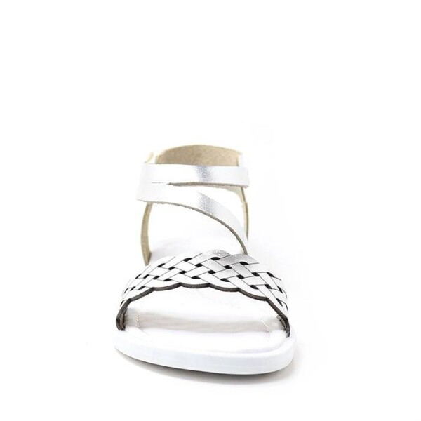 Artico Etoile Hakiki Deri Vaketa Gümüş Gri Kız Çocuk Sandalet - 25