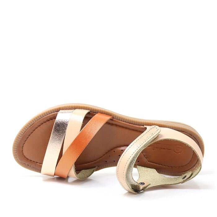 Artico Alexia Hakiki Deri Vaketa Taba Kız Çocuk Sandalet - 13