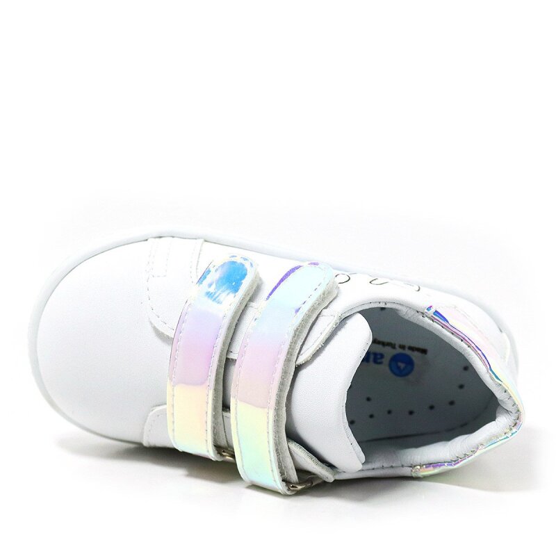 حذاء رياضي أرتيكو ميكلو أبيض بشريط فيلكرو للبنات - 6