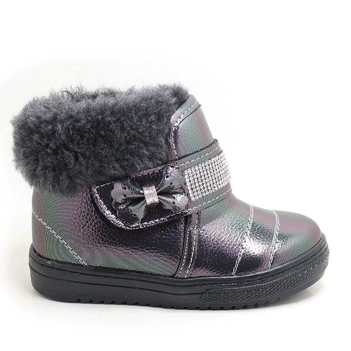 حذاء رياضي للبنات من Artico Hazy Platinum Fur - 2