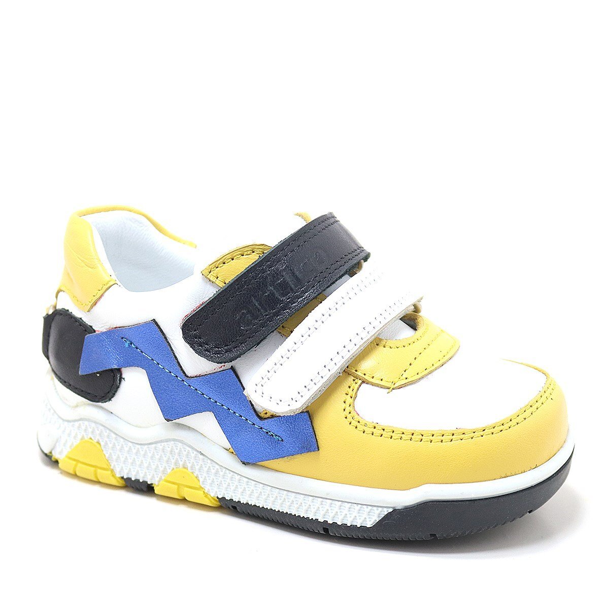 ARTİCO FONSİS HAKİKİ DERİ SARI CIRTLI BEBEK SPOR AYAKKABI - 1