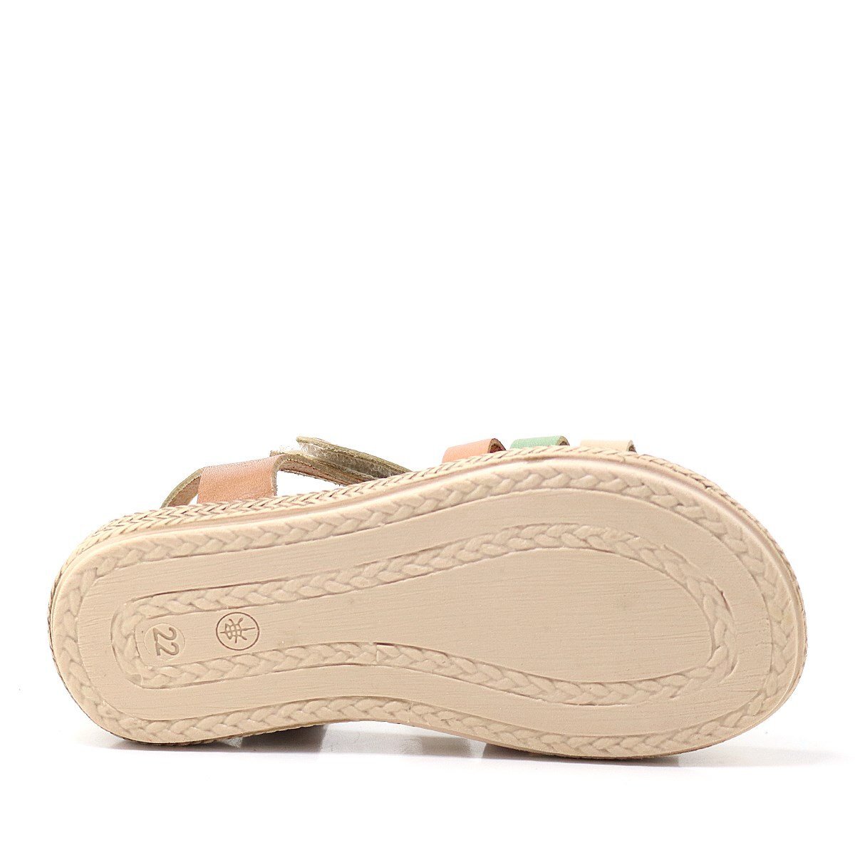 Artico Bellini Hakiki Deri Taba Vaketa Kız Bebek Çocuk Sandalet - 7