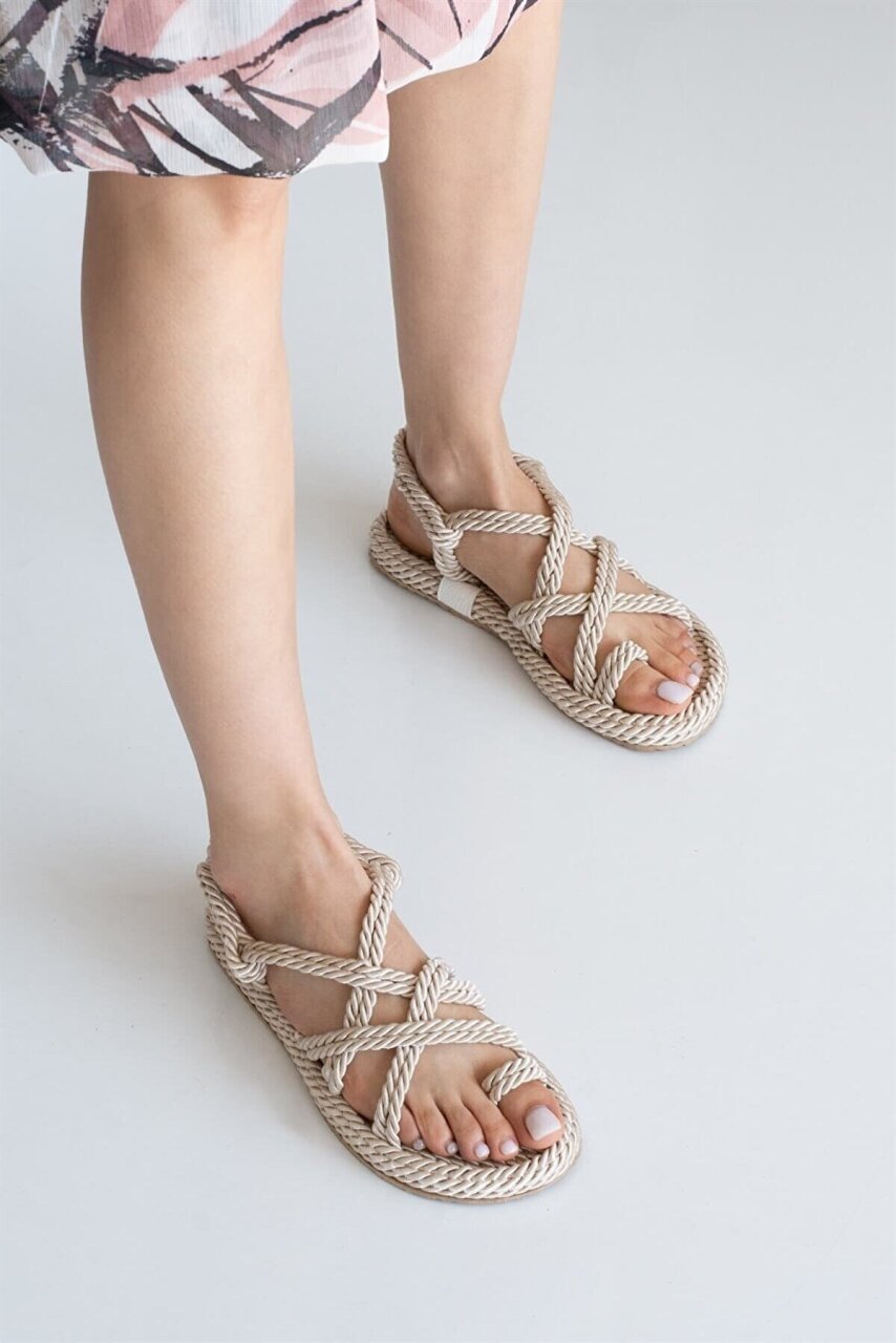 صندل أرتيكو أزوراس بيج بأشرطة متقاطعة وحبل - 1