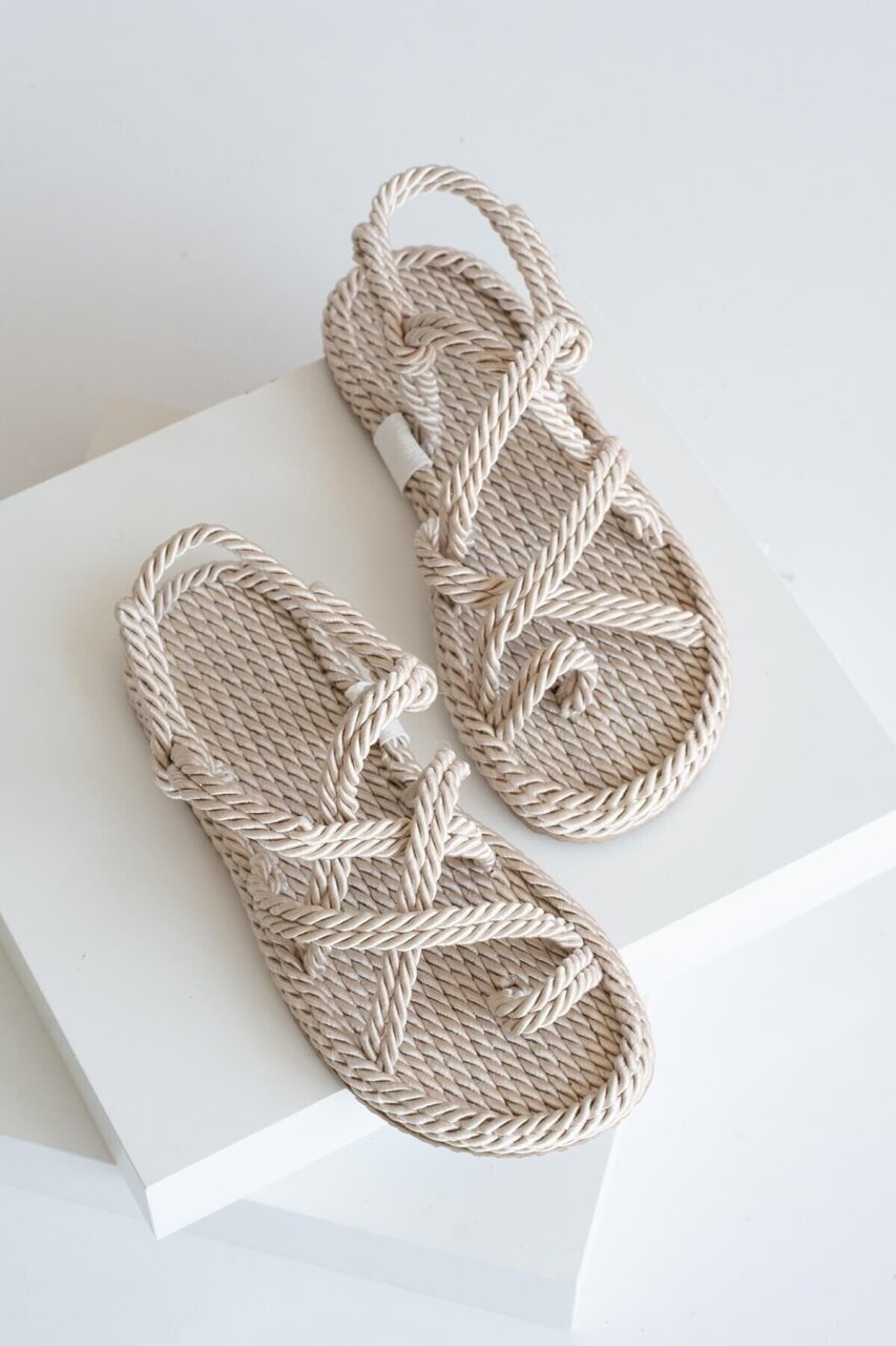 صندل أرتيكو أزوراس بيج بأشرطة متقاطعة وحبل - 4