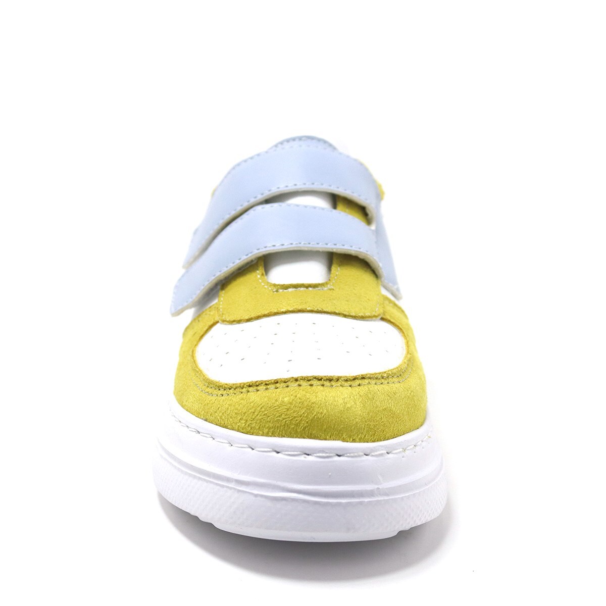 حذاء رياضي للأطفال من Artico Hellsa باللون الأبيض والأصفر بشريط فيلكرو - 5