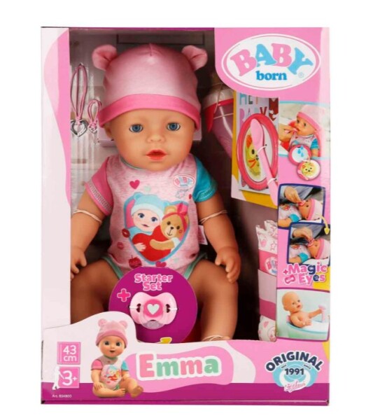 Baby Born Mucize Bebek Kız Emma 43cm 834800 - Baby Born