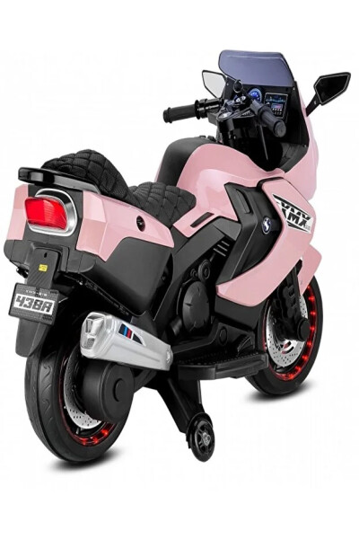 Babyhope 438A XMX-316 Ledli Akülü Motor 12 Volt Pembe - 3