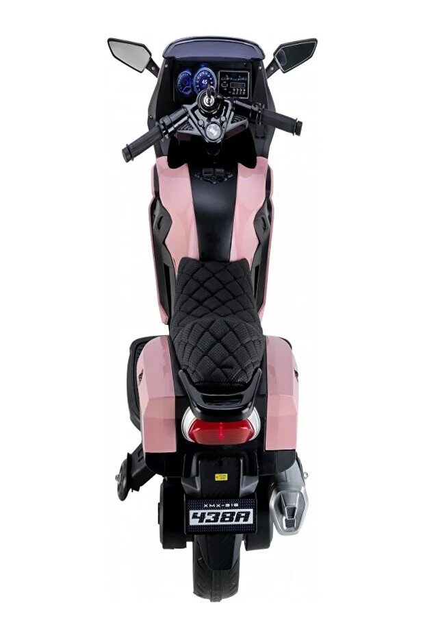 Babyhope 438A XMX-316 Ledli Akülü Motor 12 Volt Pembe - 5