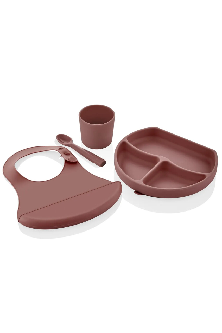 BabyJem Silikon Beslenme Seti 728 Mocha - 1
