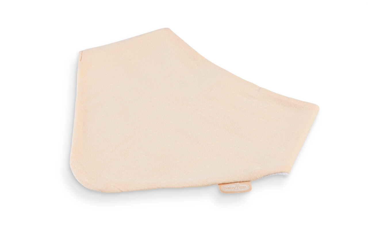 BabyJem Silikon Diş Kaşıyıcılı Müslin Önlük 736 Somon - 4