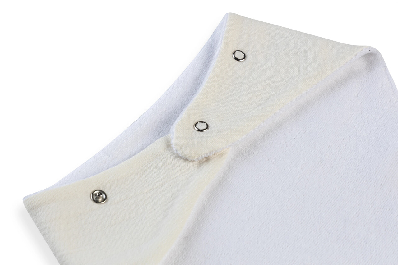 BabyJem Silikon Diş Kaşıyıcılı Müslin Önlük 736 Ekru - 5