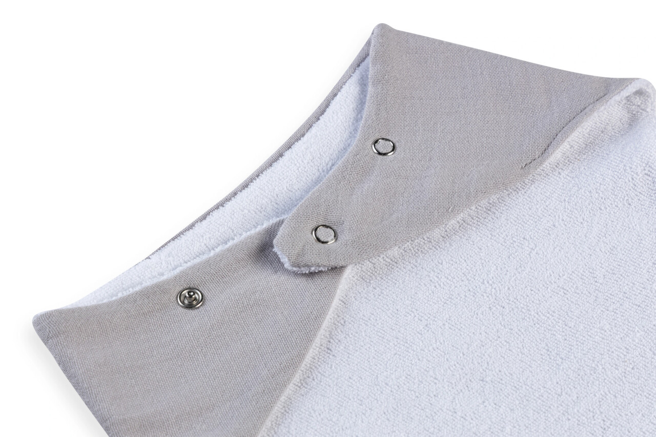 BabyJem Silikon Diş Kaşıyıcılı Müslin Önlük 736 Gri - 5