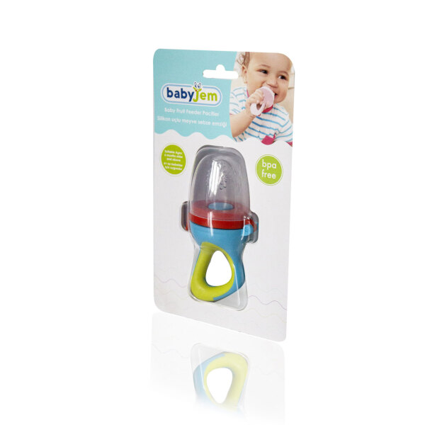 لهاية بيبي جيم ذات طرف سيليكون على شكل فواكه وخضراوات، لون برتقالي 600 - 3