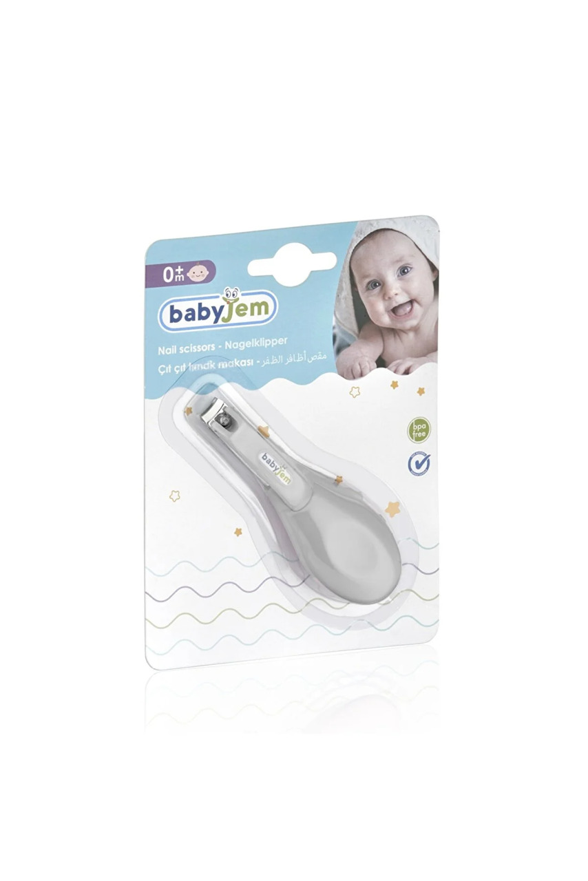 BabyJem Kolay Kavrama Bebek Tırnak Makası 576 Gri - 4