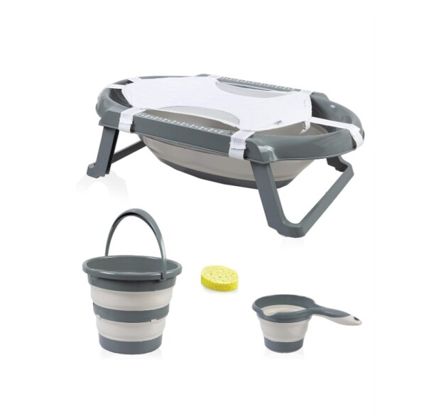 BabyJem Katlanır Banyo 5'Li Küvet Seti 596 Antrasit - BabyJem