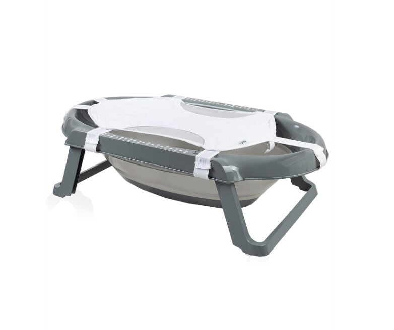 طقم حوض استحمام قابل للطي من بيبي جيم، 5 قطع، لون أنثراسيت 596 - 2