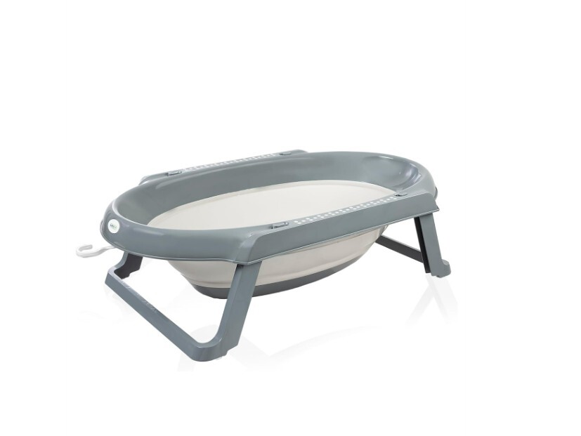 طقم حوض استحمام قابل للطي من بيبي جيم، 5 قطع، لون أنثراسيت 596 - 3