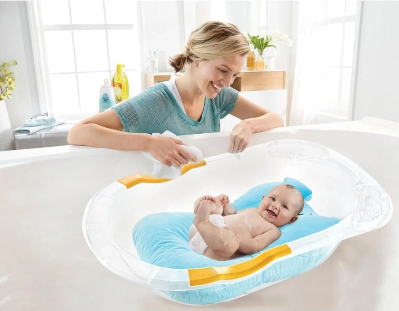 مرتبة استحمام للأطفال من بيبي جيم، مصنوعة من الفوم، لون رمادي، رقم 436 - 2